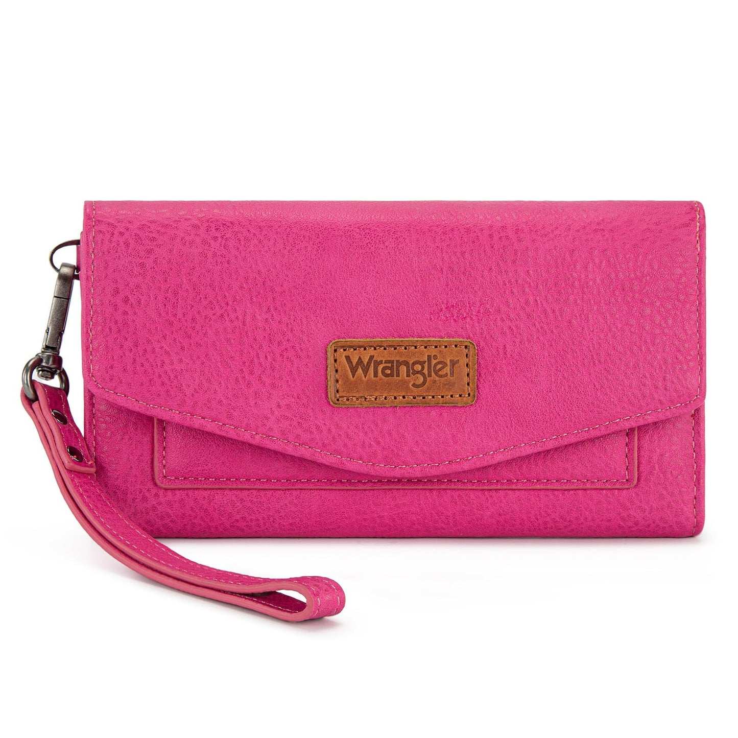 HOTMontana West X Wrangler Women's Wallets Large Wristlet for Woman Ladies Female Trifold Cash Wallet with Wrist Strap and Rfid Lining