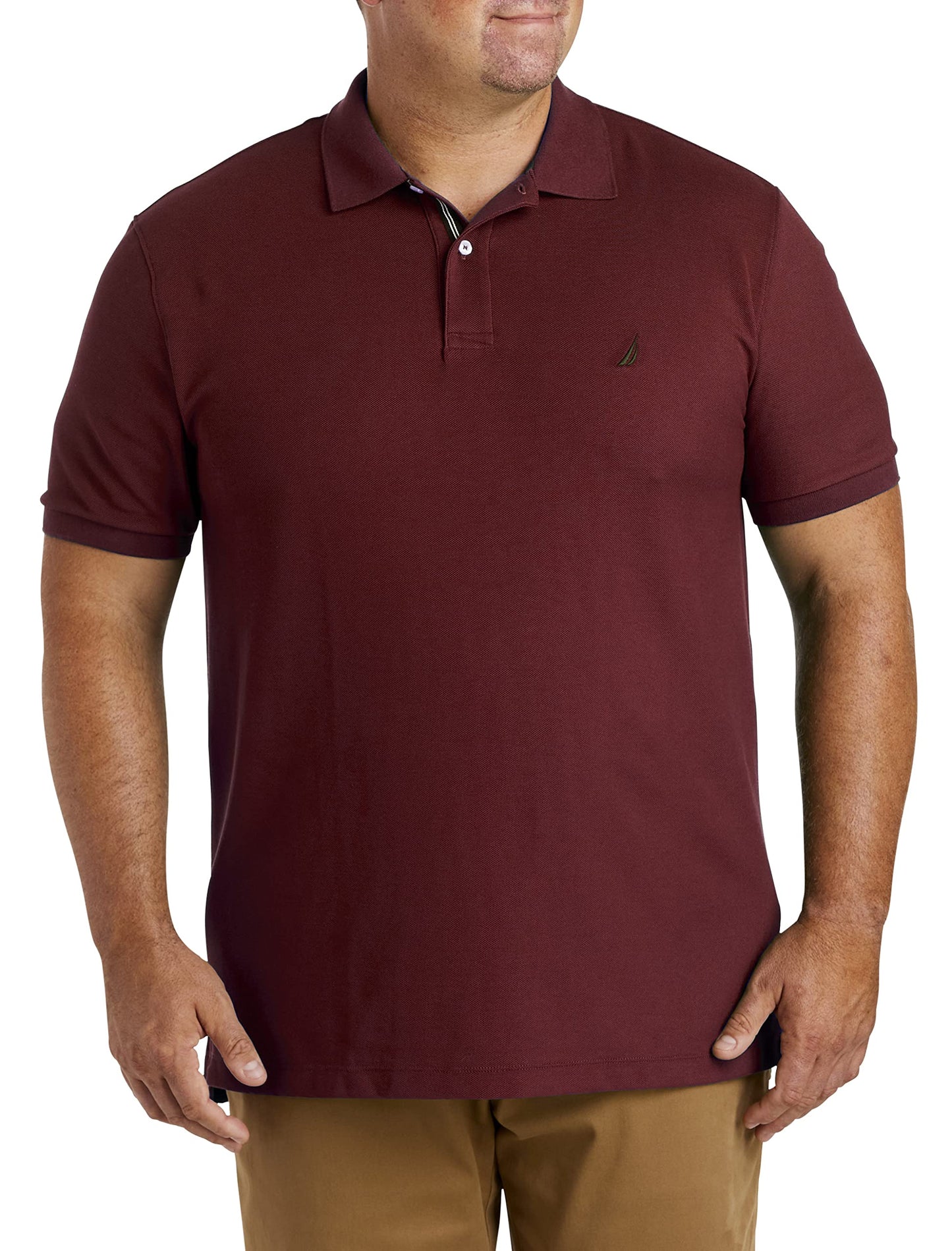 HOTNautica Men's Big and Tall Classic Fit Short Sleeve Solid Performance Deck Polo Shirt | Designed Exclusively for Big & Tall Men