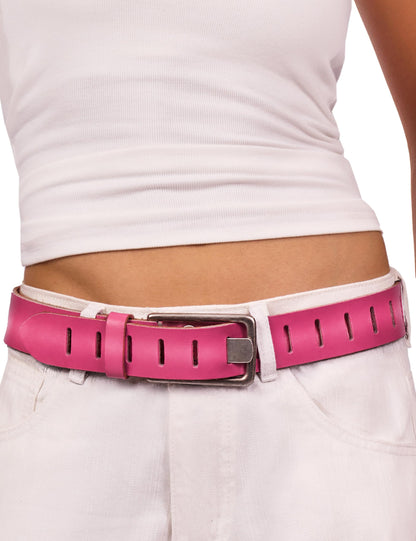 HOTWomens Genuine Leather Belt for Jeans Pants Width 1.57" Western Cowgirl Wide Belts for Ladies with Gift Box