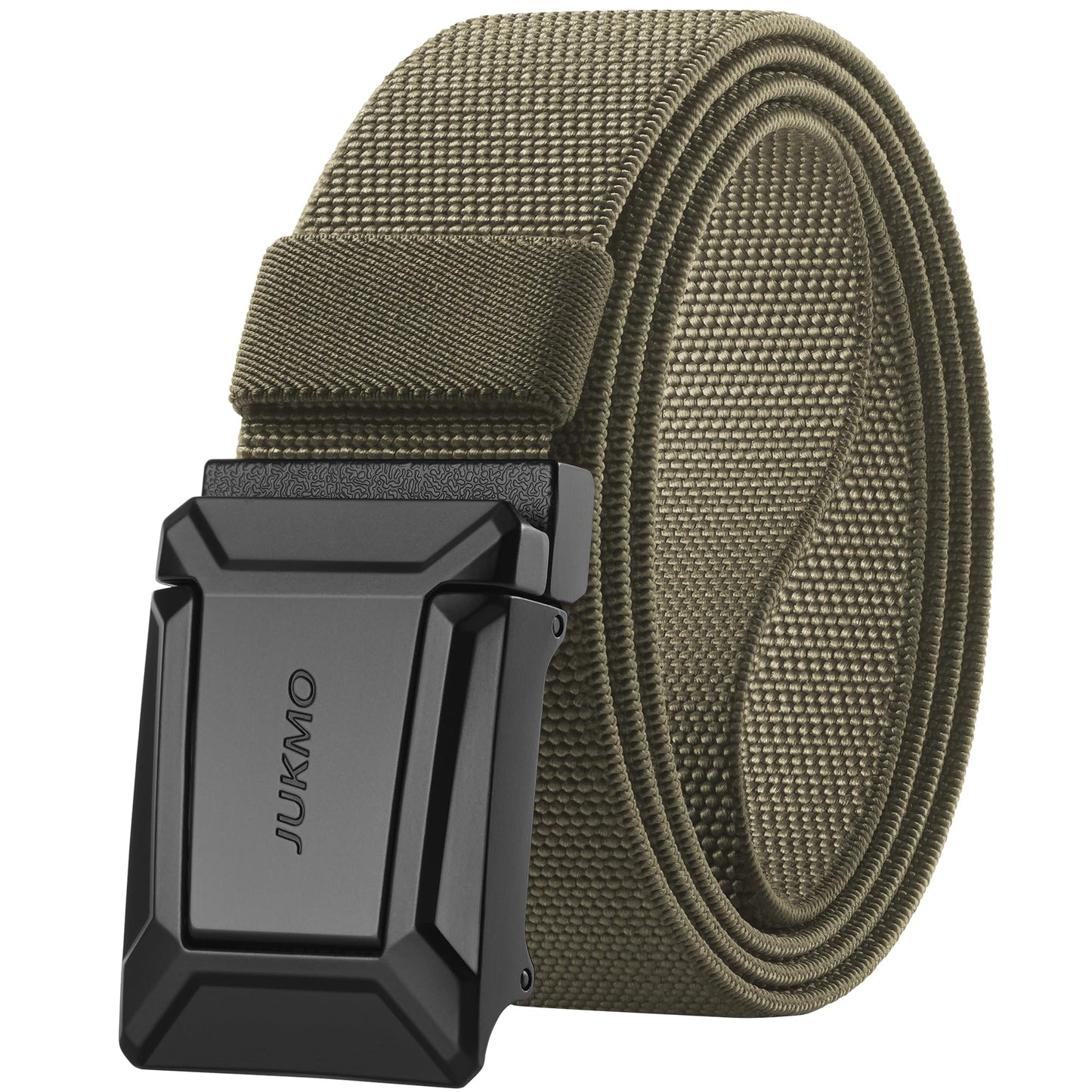 HOTJUKMO Men's Stretch Tactical Belt, 1.5" Elastic Nylon Web with Flip Buckle | Quick Release Belt for Military Work Rigger Hiking