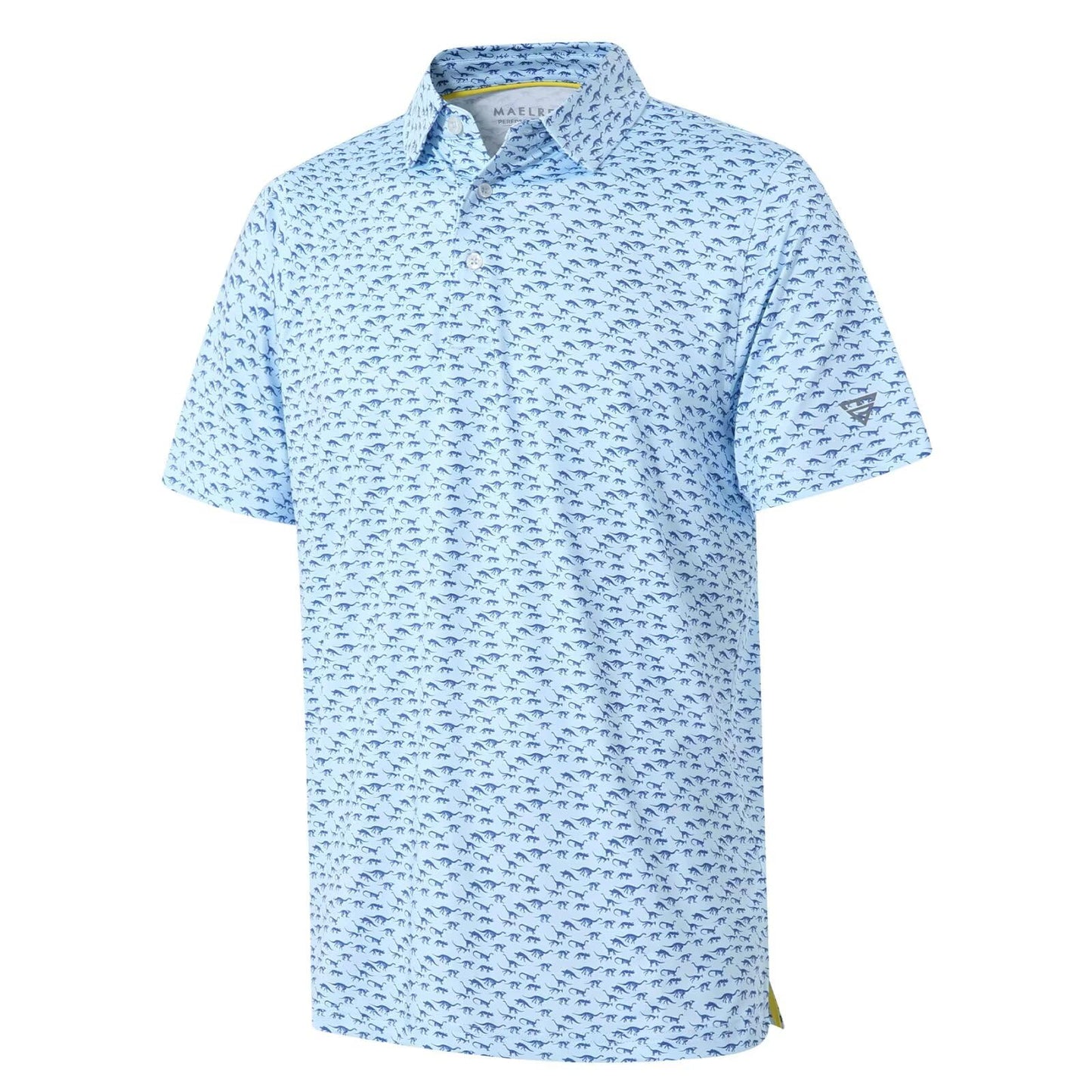 HOTGolf Shirts for Men Dry Fit Short Sleeve Print Performance Moisture Wicking Polo Shirt