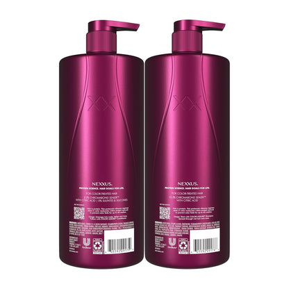 HOTNexxus Color Assure Color Care 2 Count for Vibrancy Shampoo, Conditioner Color Treated Hair Powered by Chromabond Sealer with Citric Acid 33.8 fl oz