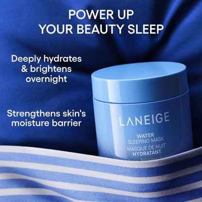 HOTWater Sleeping Mask: Hydrating Korean Overnight Face Mask with Hyaluronic Acid Blend & Niacinamide, for Deep Hydration, Glowing Skin & Barrier Support | Korean Skin Care