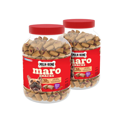 HOTMilk-Bone MaroSnacks Small Dog Treats with Real Bone Marrow, 40 Oz. Canister | Dog treats with 12% protein