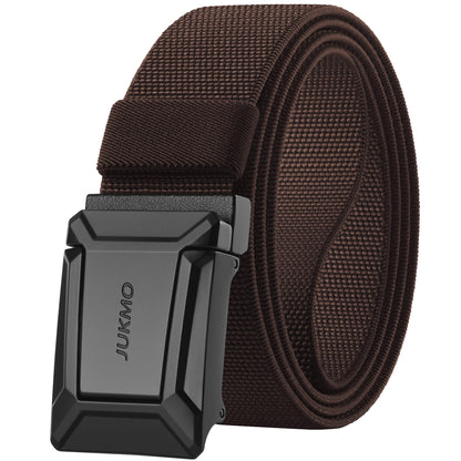 HOTJUKMO Men's Stretch Tactical Belt, 1.5" Elastic Nylon Web with Flip Buckle | Quick Release Belt for Military Work Rigger Hiking