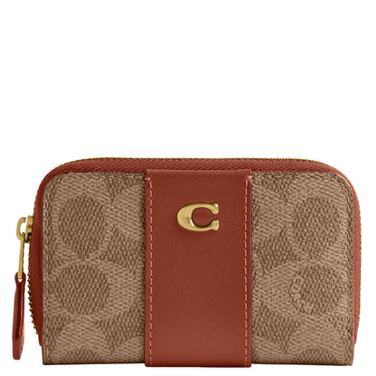 HOTCoach Essential Small Zip Around Card Case with Quilting
