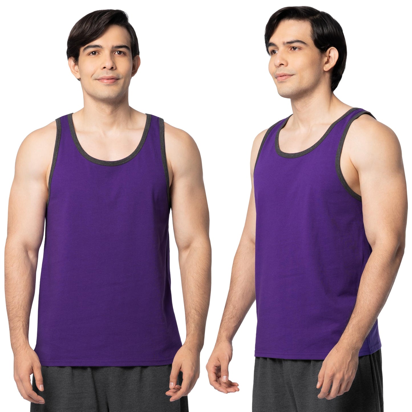HOTFruit of the Loom Men's Eversoft Cotton Sleeveless T Shirts, Breathable & Moisture Wicking with Odor Control, Sizes S-4X