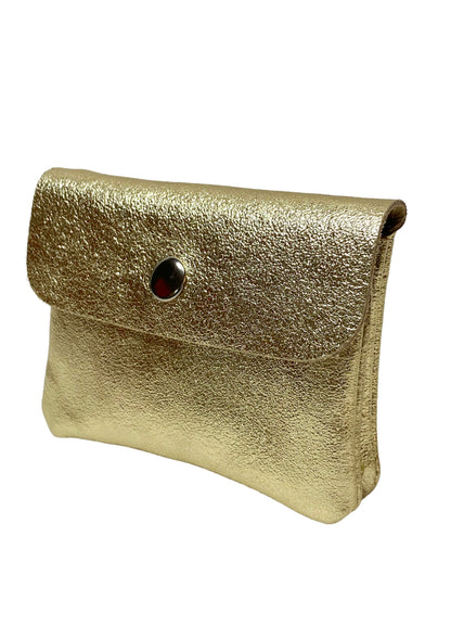 HOTSmall Women's Wallet in Genuine Italian Leather (Black)
