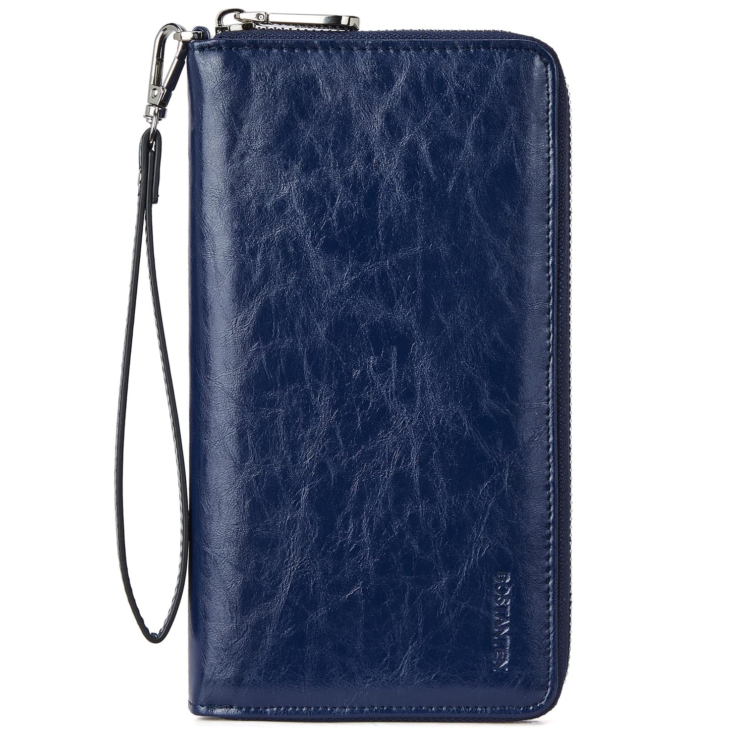 HOTBOSTANTEN Leather Wallet for Women RFID Blocking Zip Around Credit Cards Holder Phone Clutch