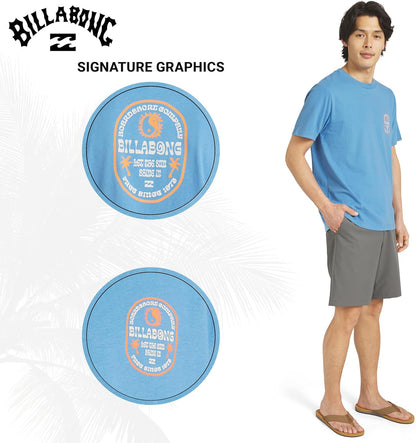 HOTBillabong Men's Regular Fit Premium Soft Cotton Tee Short Sleeve T-Shirt