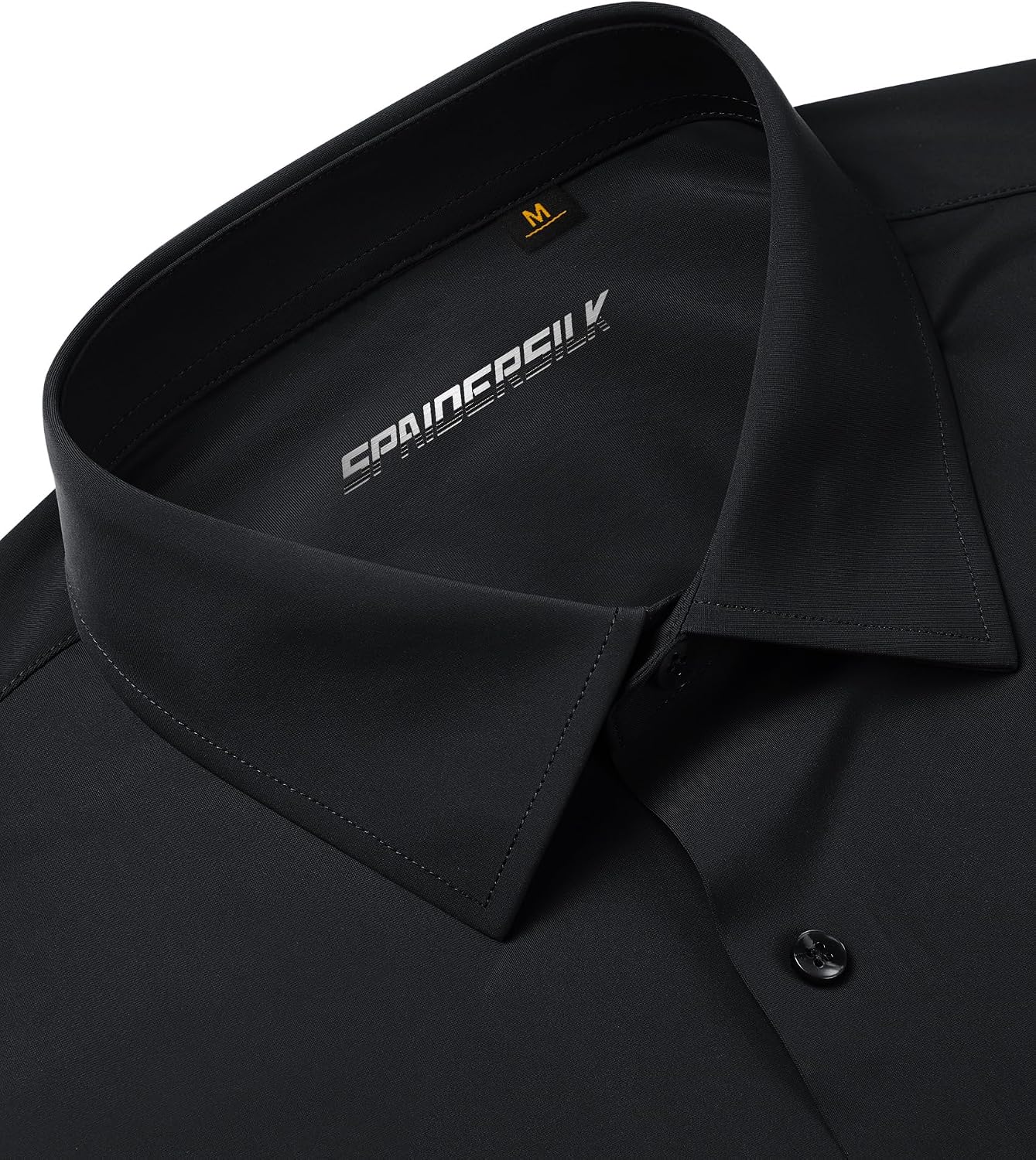 HOTLion Nardo Stretch Mens Dress Shirts Long Sleeve Slim Fit Dress Shirts for Men Muscle Fit Wrinkle Free Button Down Shirt
