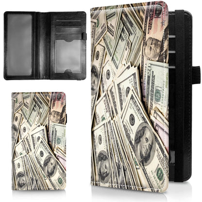 HOTLeather Checkbook Covers for Personal Checkbook Check book Holder Cover Wallets for Women Men,RFID-Blocking Slim Checkbook Cover for Duplicate Checks with Elastic Strap,Colorful Turtle