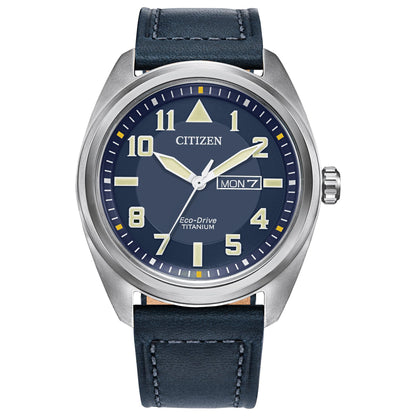 HOTCitizen Men's Eco-Drive Weekender Garrison Field Watch in Super Titanium