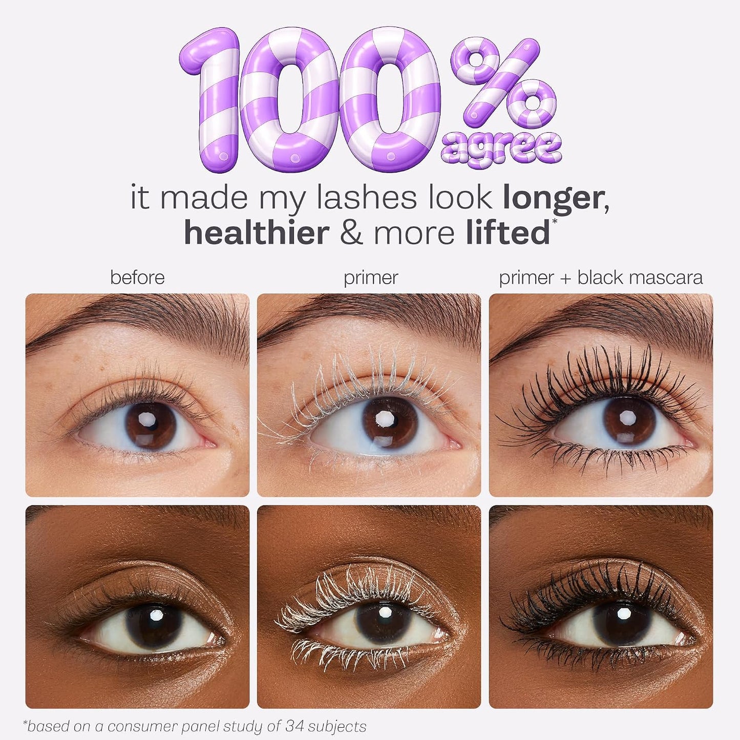 HOTtarte tartelette tubing lash primer – Conditioning Mascara Base for Longer, Volumized & Moisturized Lashes, Infused with Hyaluronic Acid, vegan & cruelty-Free