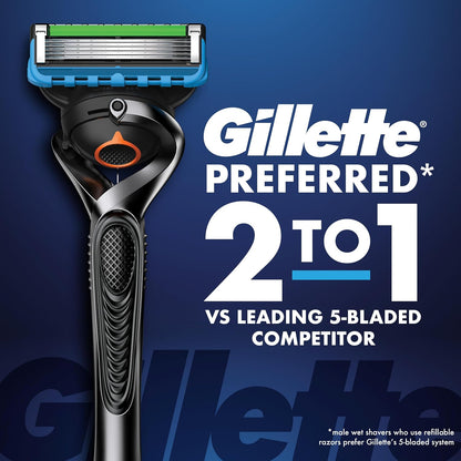 HOTGillette Fusion5 ProGlide Men's 5-Blade Razor Blade Refills with Precision Trimmer, 10 Count