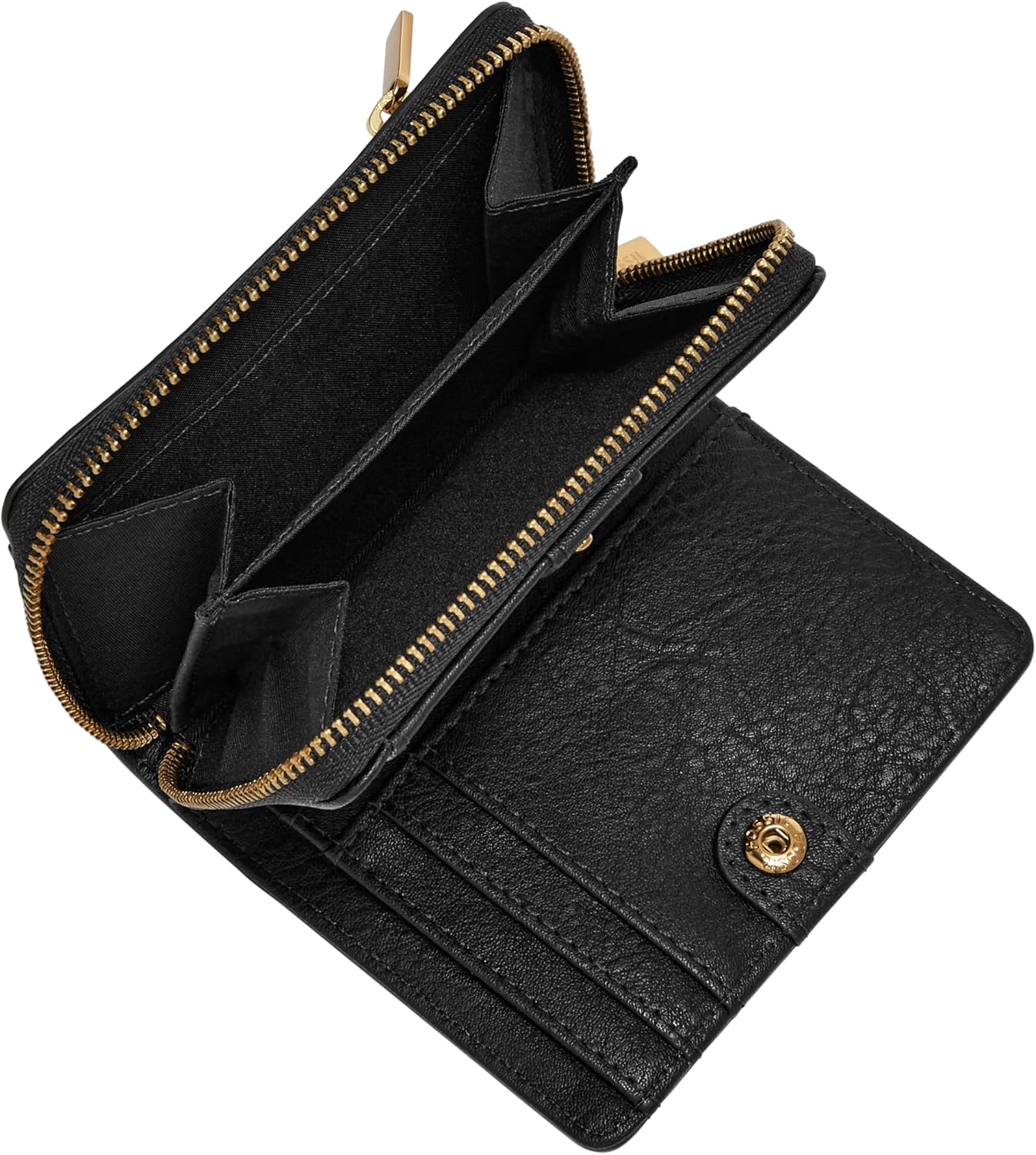 HOTFossil Women's Logan RFID-Blocking Leather Mini Multifunction Bifold Wallet