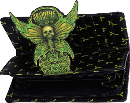 HOTNemesis Now Absinthe La Fee Verte Green Fairy Embossed Purse, Polyurethane, 18.5cm