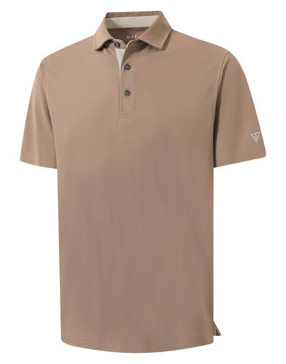 HOTMens Golf Shirt Short and Long Sleeve Moisture Wicking Dry Fit Performance Solid Casual Pique Golf Polo Shirts for Men