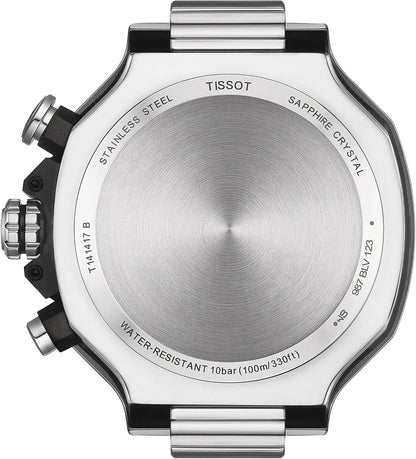 HOTTissot Mens Tissot T-Race Chronograph 316L Stainless Steel case Quartz Watches, Grey, Stainless Steel, 13.95 (T1414171103100)