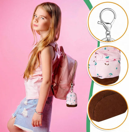 HOTEqusion 16 Pcs Mini Backpack Keychain Bulk Coin Bag Purse Tiny Small Wallet for Carry Lipsticks Cards Headphone Good Choice for Gift