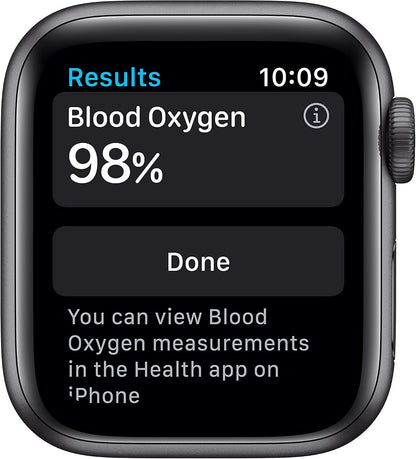 HOTApple Watch Series 6 (GPS, 40mm) - Space Gray Aluminum Case with Black Sport Band (Renewed)