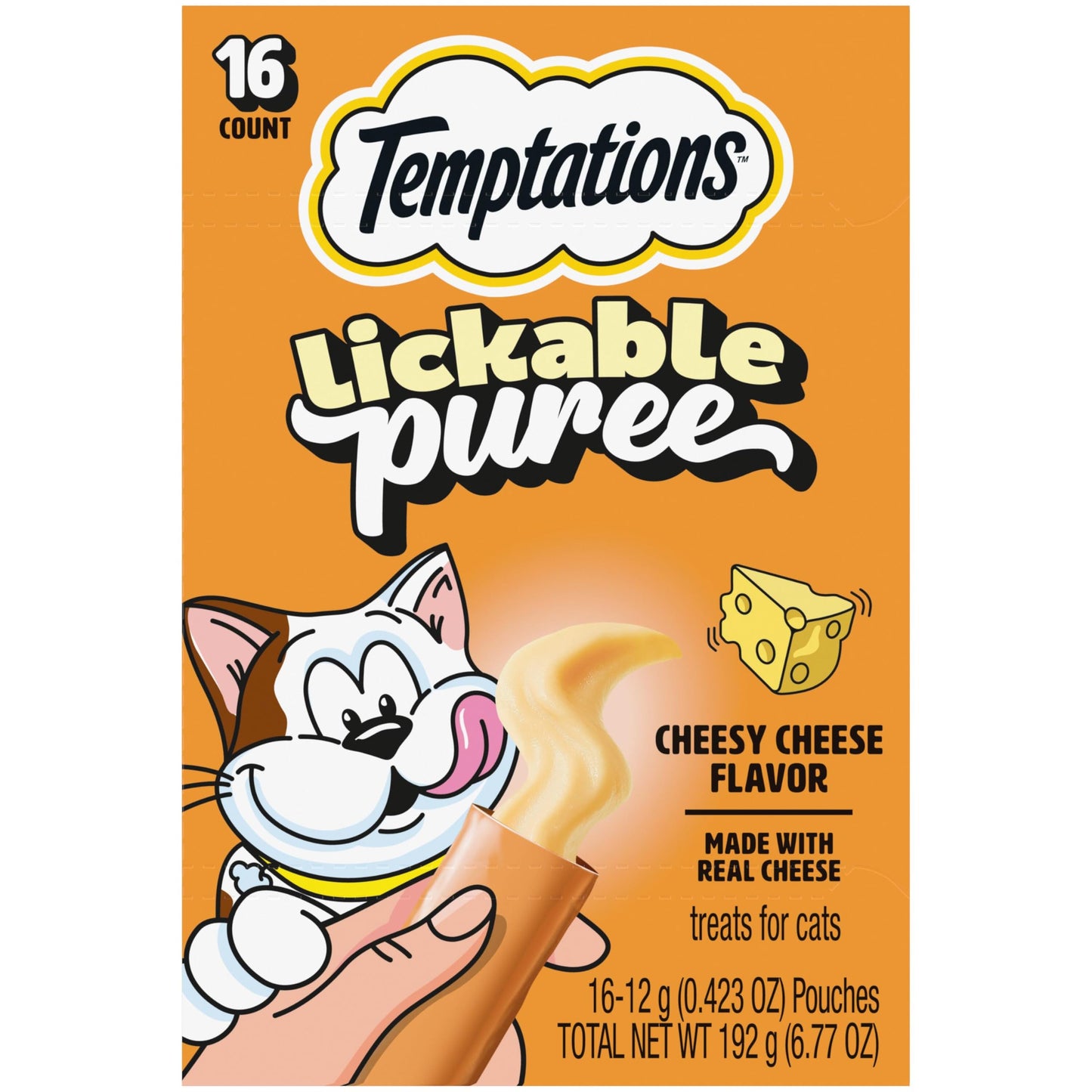 HOTTemptations Creamy Puree Cat Treats, Beef, Chicken, Salmon & Tuna, 48 Count | Beef, Salmon, Chicken & Tuna, under 15 cal/tube, no added sugar or fillers, senior-friendly, meal topper or hand-feed