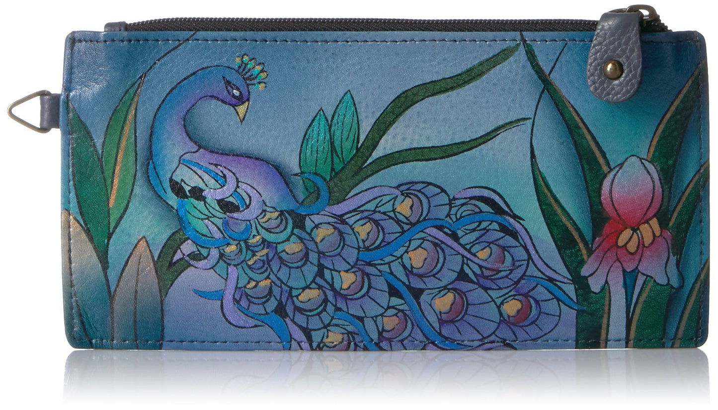HOTAnna by Anuschka Women's Hand Painted Genuine Leather Organizer Wallet | Hand Painted