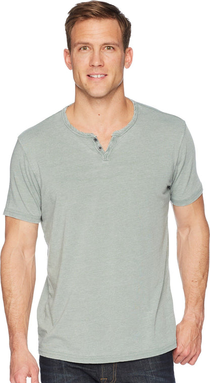 HOTLucky Brand Men's Venice Burnout Notch Neck Tee Shirt