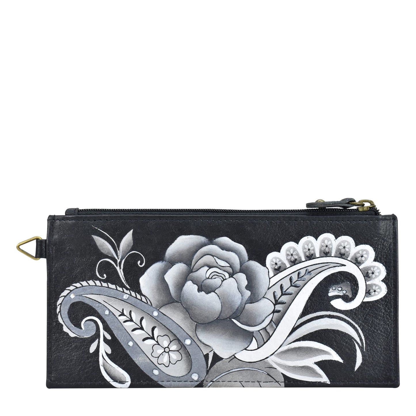 HOTAnna by Anuschka Women's Hand Painted Genuine Leather Organizer Wallet | Hand Painted