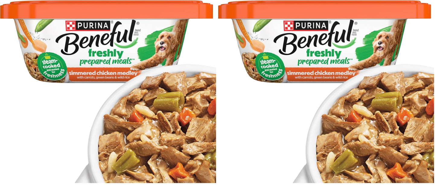 HOTPurina Beneful Gravy Wet Dog Food Variety Pack, Prepared Meals Stew - (12) 10 oz. Tubs