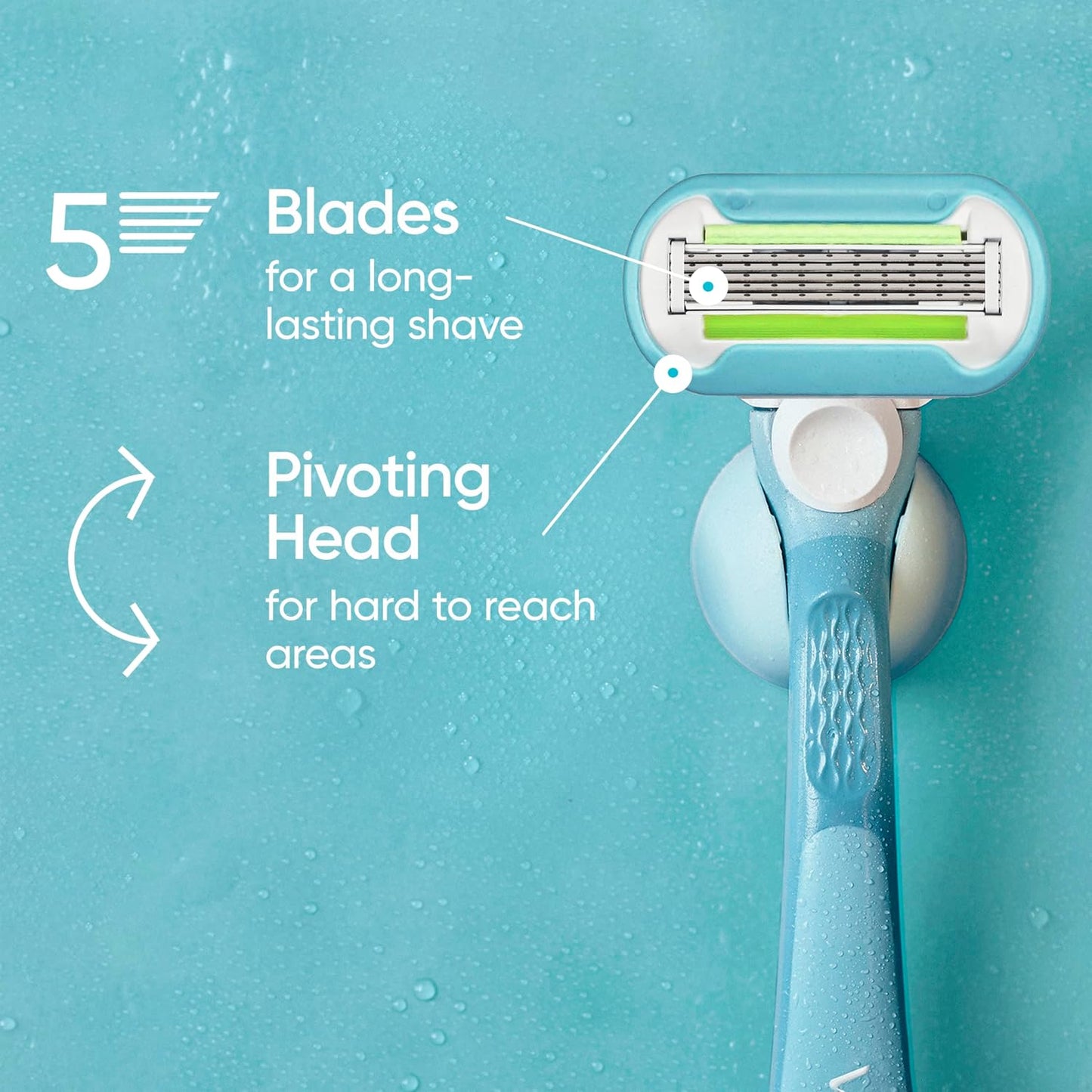 HOTGillette Venus Extra Smooth 4 count, plus Gillette Venus Extra Smooth Sensitive 2 count, 5-Bladed Women's Razor Blade Refills