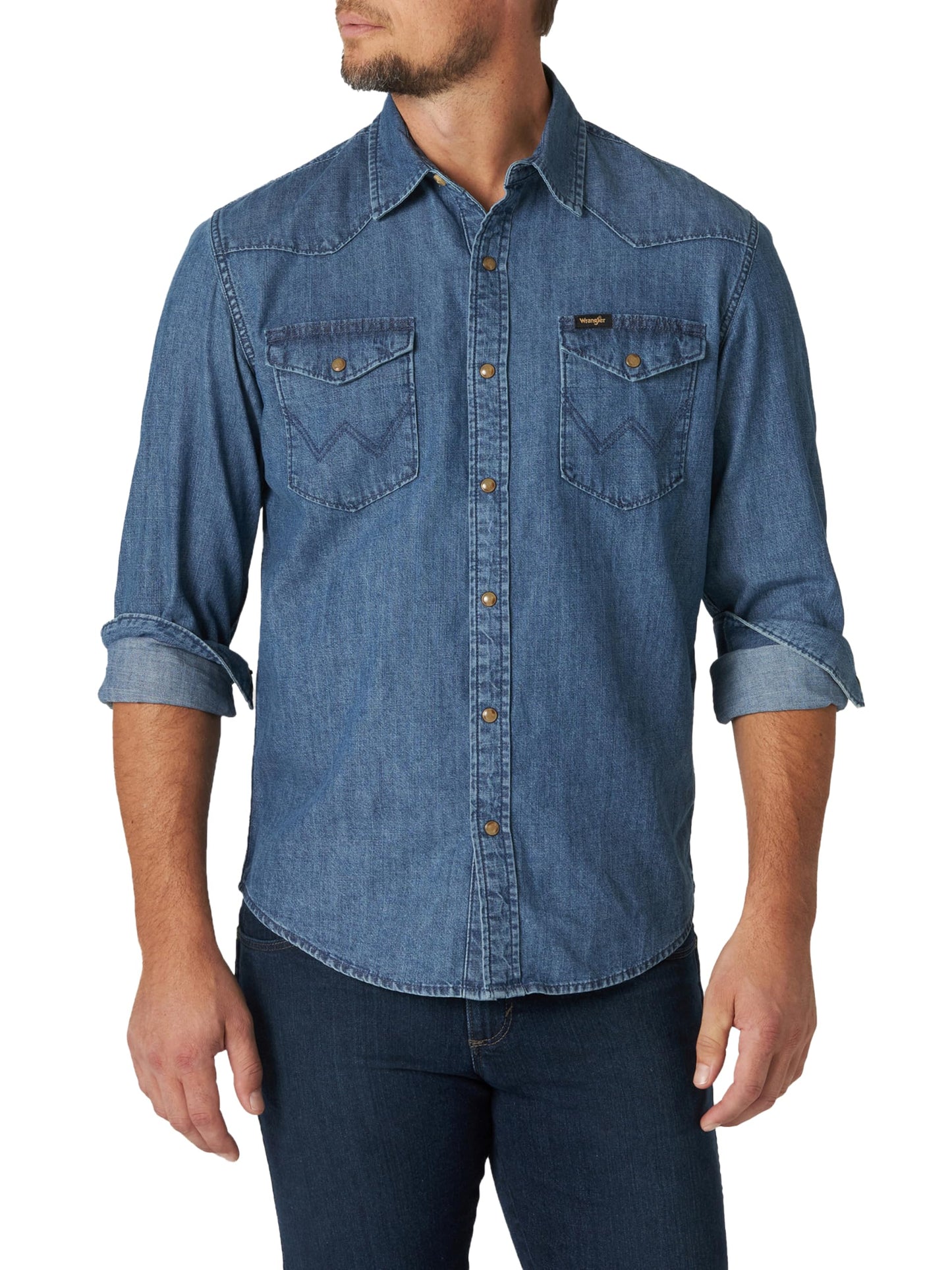 HOTWrangler Men's Iconic Regular Fit Snap Shirt