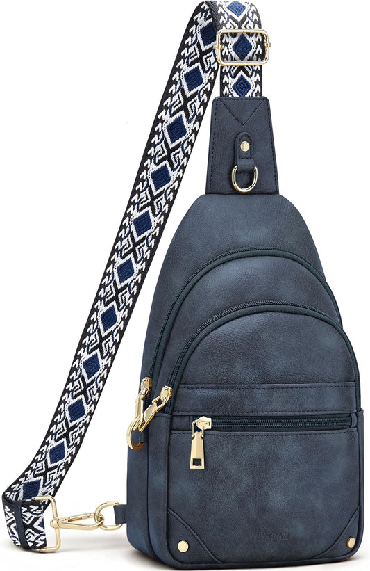 HOTSYTRAH Anti Theft Crossbody Bags for Women, RFID Sling Bag Travel Purse, RFID Cross Body Purses Chest Bag for Travel