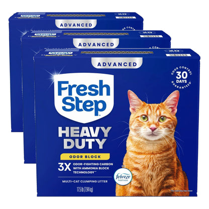 HOTFresh Step Heavy Duty Odor Block Advanced Multi Cat Clumping Litter with Febreze, 17.5 lb (Package May Vary)