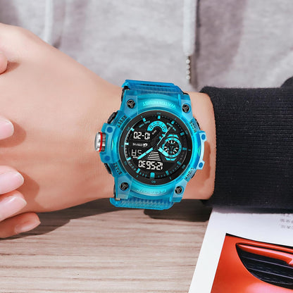 HOTGosasa Men's Large Face Outdoor Sports Watches Military S-Shock Watch Waterproof, Backlight, Alarm, Stopwatch Features - Rugged Wristwatch for Training, Hiking, and Adventure