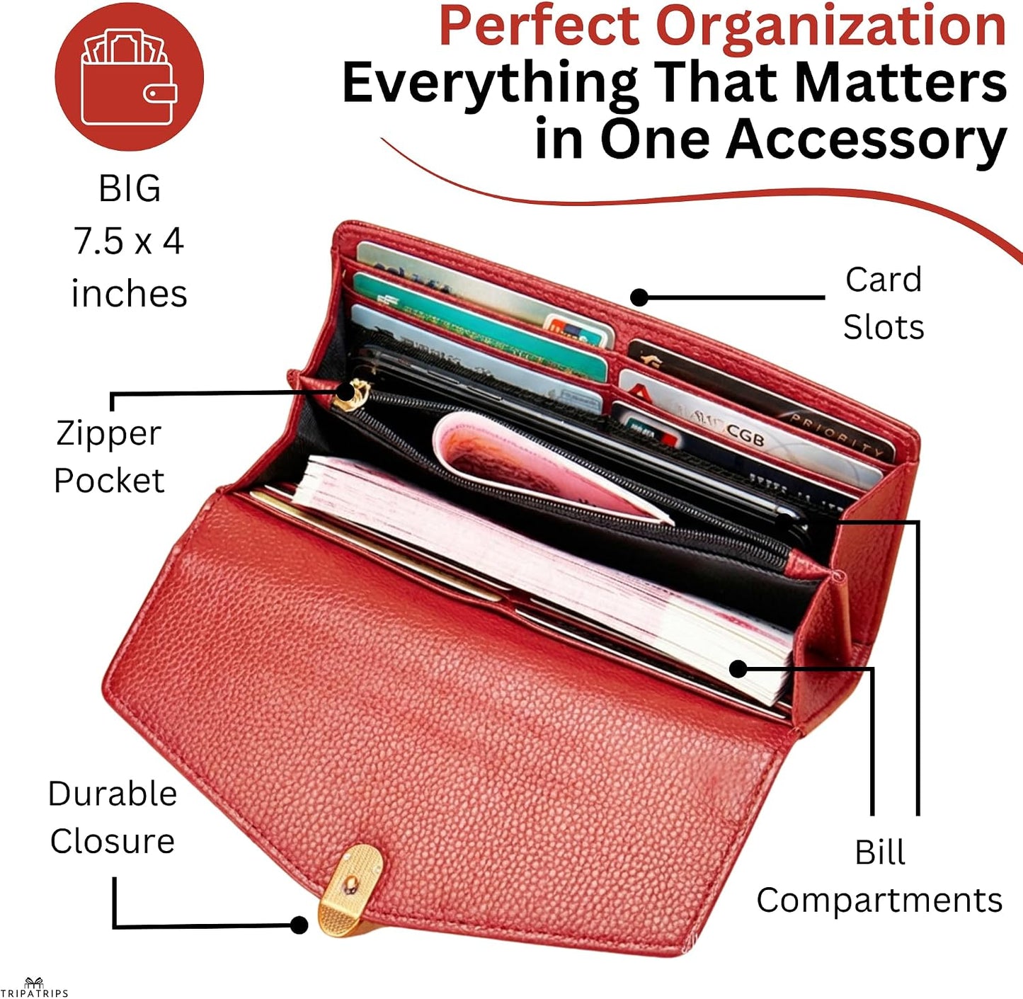 HOTGifts for Women – Birthday Gifts for Women - Luxury Gift Box with Genuine Leather Wallet & Belt, and 100% Silk Scarf for Her – Beautiful Gift for Mom, Wife, Teacher, Daughter, Sister, Female Coworker