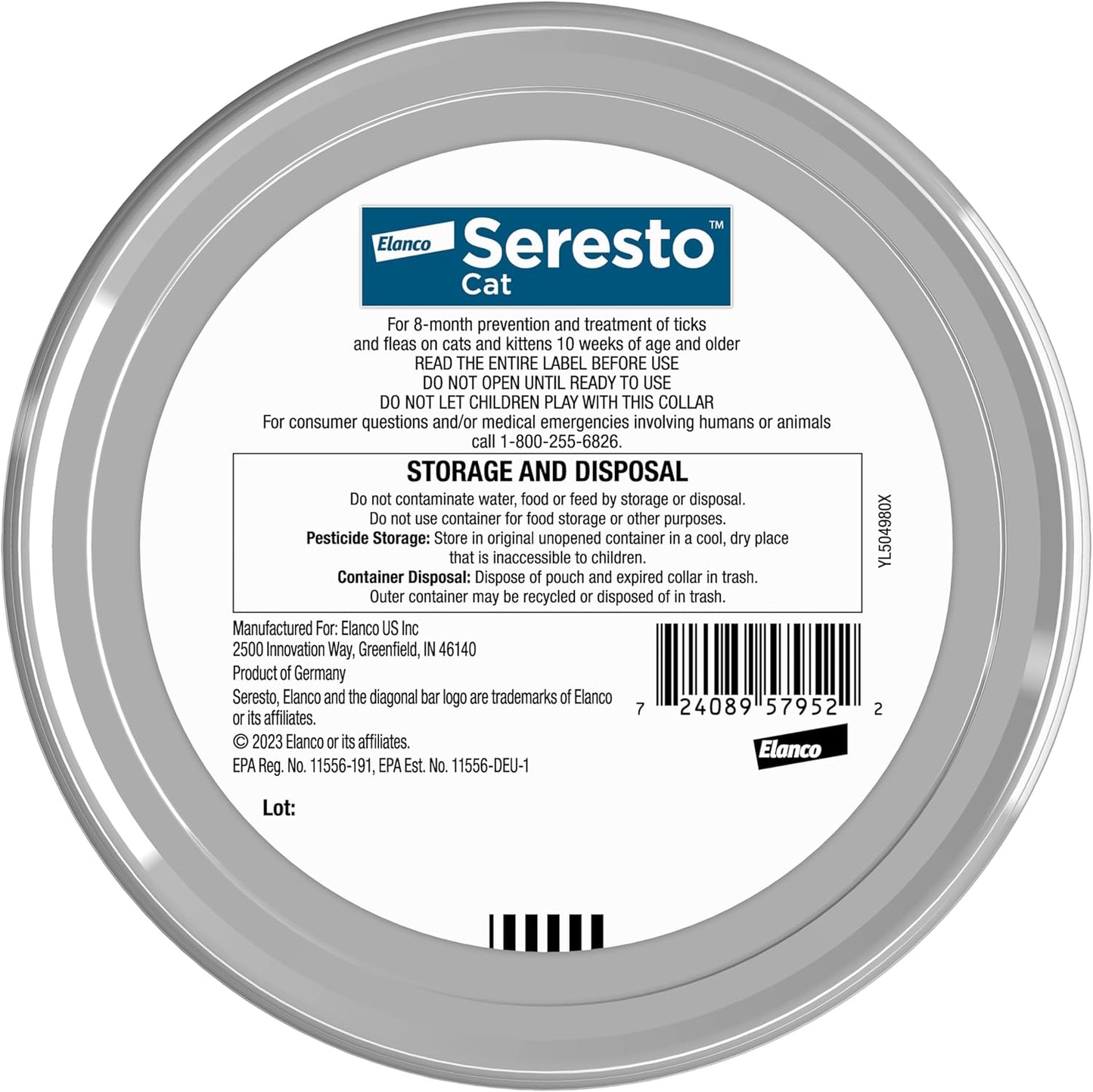 HOTSeresto Cat Vet-Recommended Flea & Tick Treatment & Prevention Collar for Cats | 8 Months Protection