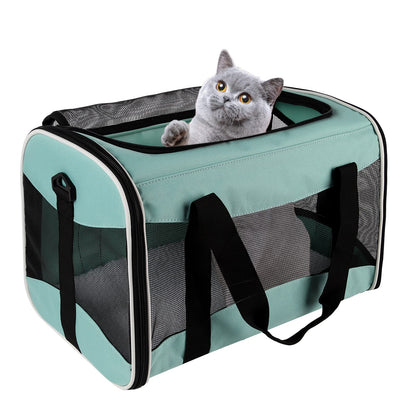 HOTCat Dog Carriers Soft-Sided Pet Carrier Large Cats for Medium Big Cat Small Dog Puppy up to 16lbs TSA Airline Approved Animal Collapsible Cat Carrier Carriers Travel Carrier Cat Bag (17x11x11)