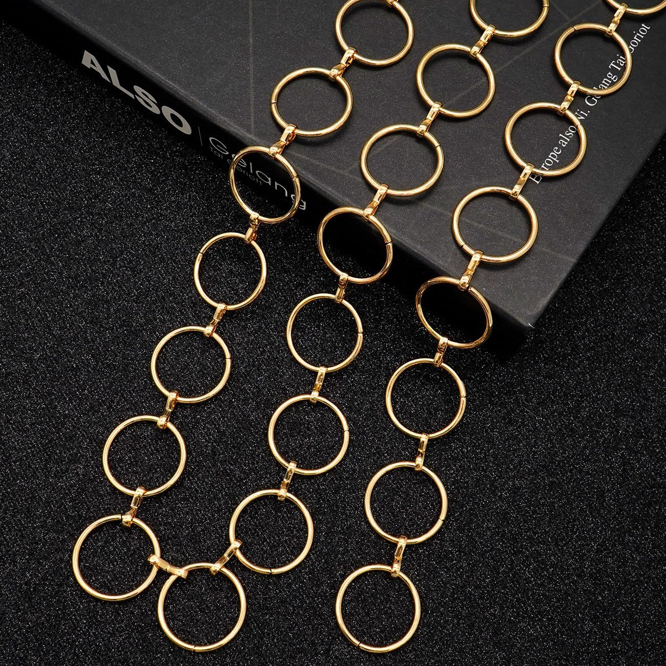 HOTLIMHOO Metal Waist Chain for Women Chunky Belly Link Chain Belt for Dresses