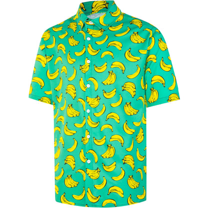 HOTMen's Casual Button Down Shirts Regular Fit Short Sleeve Hawaiian Shirt for Men