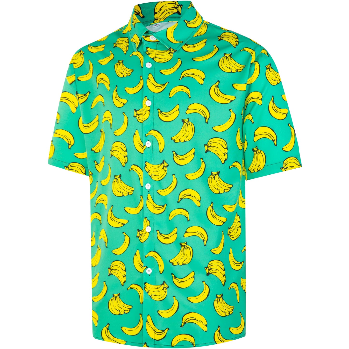 HOTMen's Casual Button Down Shirts Regular Fit Short Sleeve Hawaiian Shirt for Men