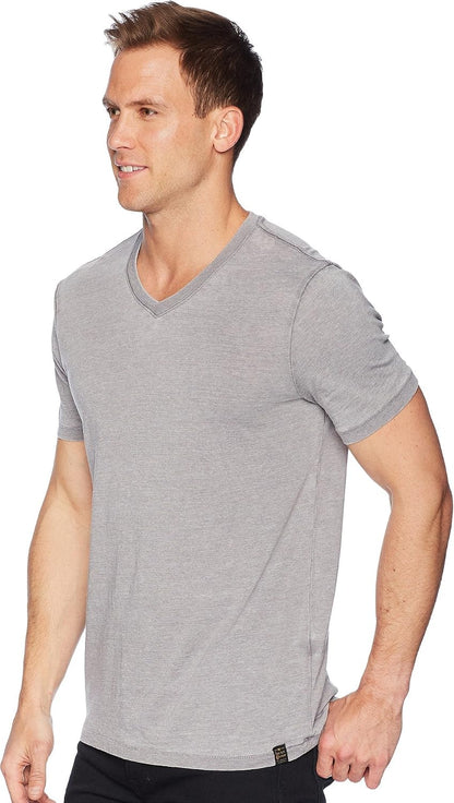HOTLucky Brand Men's Venice Burnout V Neck Tee