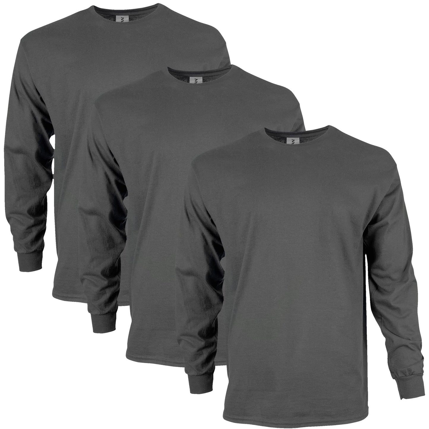 HOTGildan Adult Ultra Cotton Long Sleeve T-Shirt, Style G2400, Multipack
