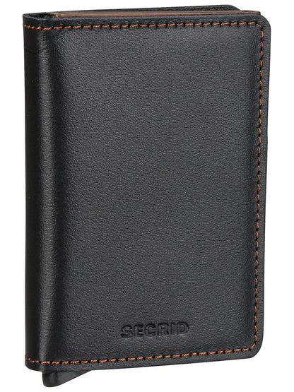 HOTSecrid Slim Wallet Original Leather With Rfid Safe Card Case
