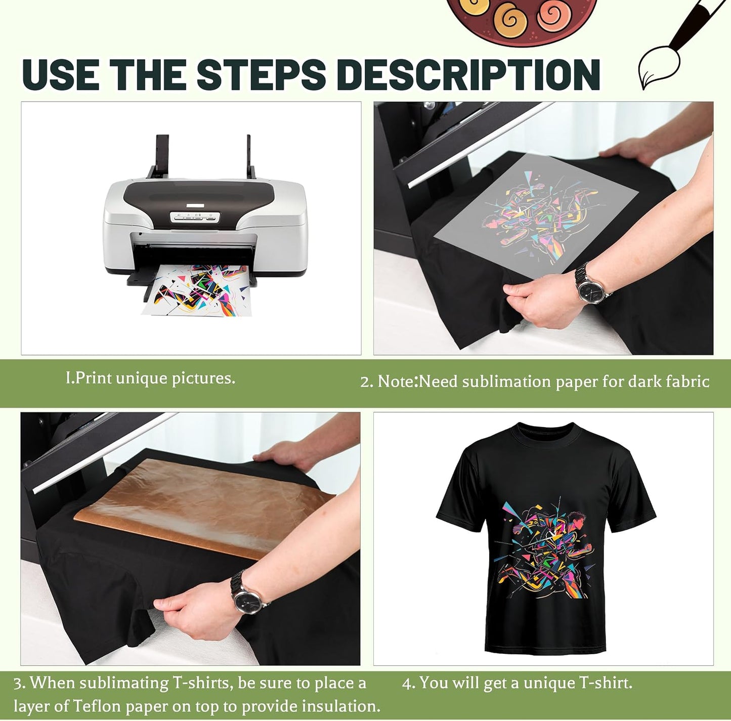 HOTJoyclub 5 PCS Unisex Sublimation Blanks Bulk Polyester T Shirts for Sublimation Crew Neck Short Sleeve Wholesale DIY Gifts