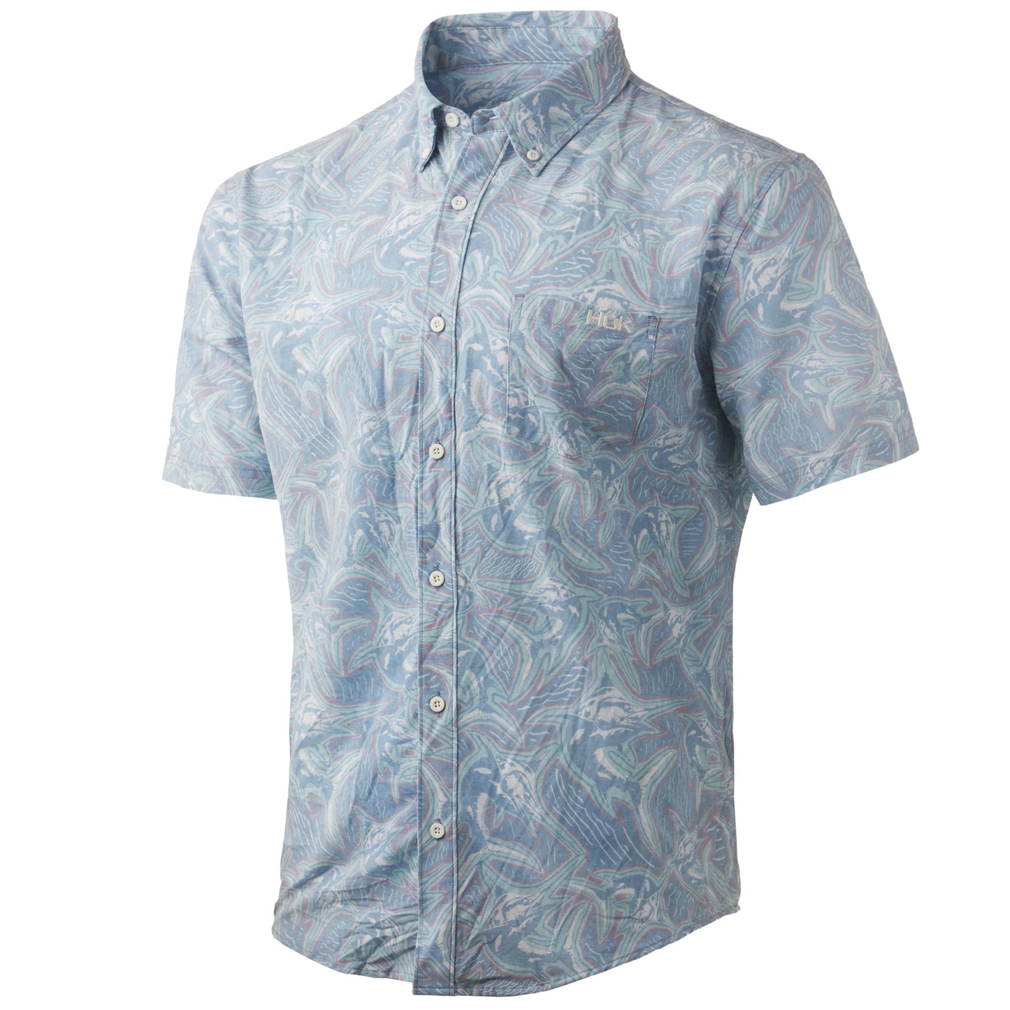HOTHUK Mens Kona Short Sleeve Shirt | Performance Button Down