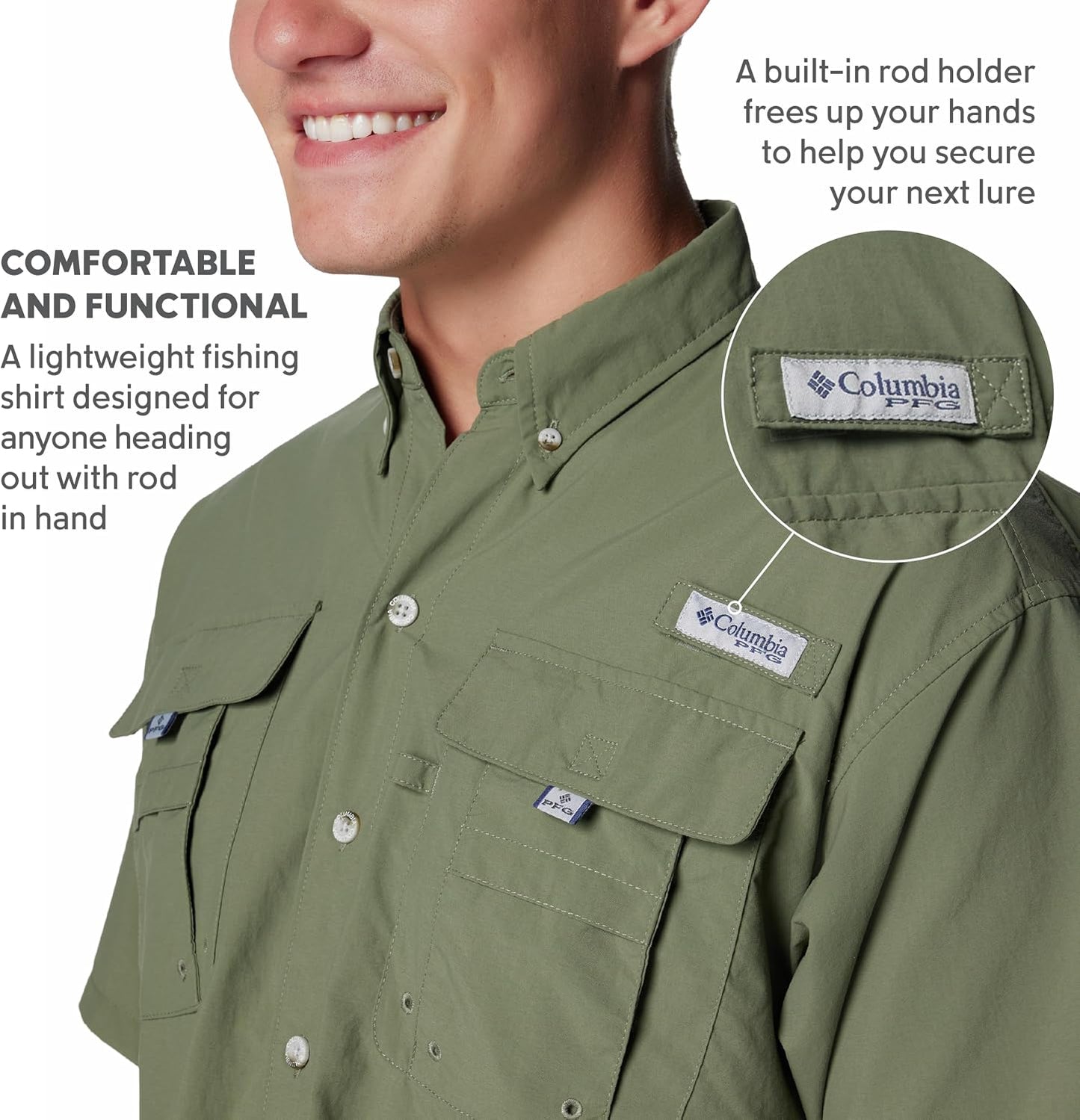 HOTColumbia Men's PFG Bahama II Short Sleeve Fishing Shirt