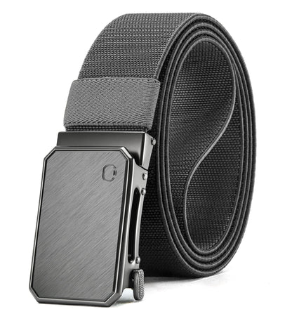 HOTCHAOREN Mens Ratchet Belt – 1.5" Stretch Nylon Belts for Casual, Work, Golf – Adjustable Fit for Everyday Comfort