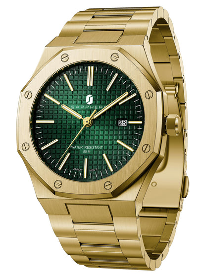 HOTSAPPHERO Mens Watches Stainless Steel Quartz Watch for Men Waterproof Date Clock Fashion Business Wristwatch Gift for Men