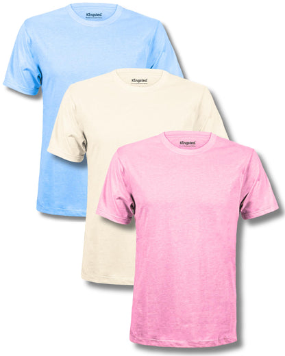 HOTKingsted T-Shirts for Men Pack - Royally Comfortable - Super Soft Premium Fabric - Well-Crafted Classic Tee